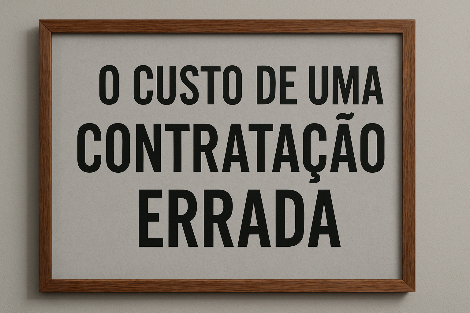 Os custos de uma contratação errada. Não perca mais tempo e dinheiro